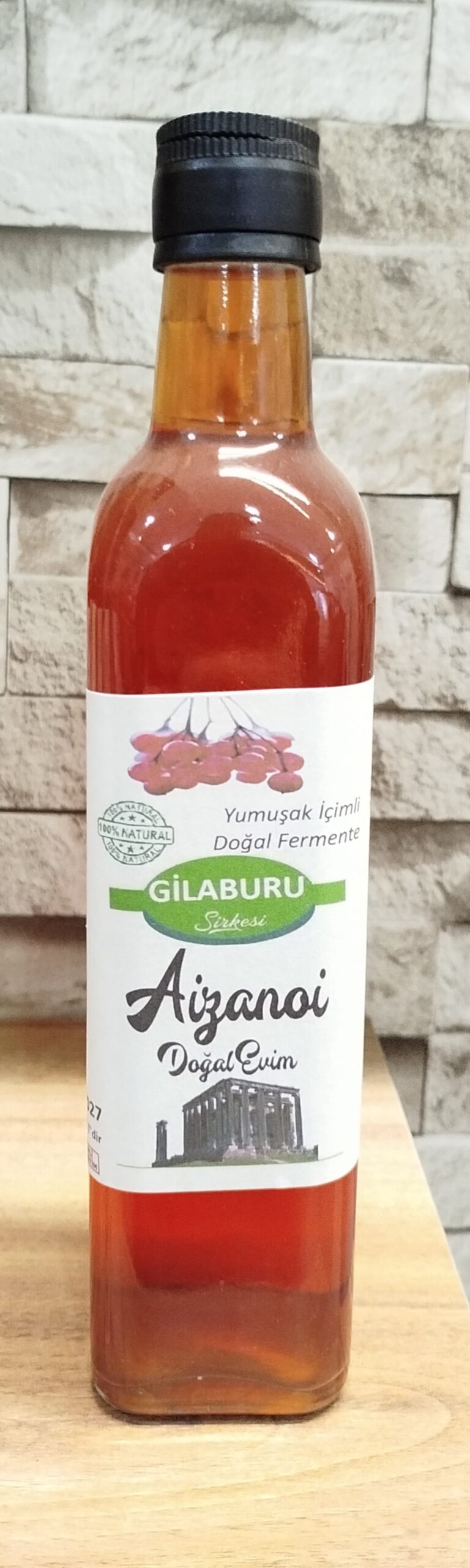 Ş15261022 AİZANOİ GİLABURU SİRKESİ 500 ML - Görsel 1