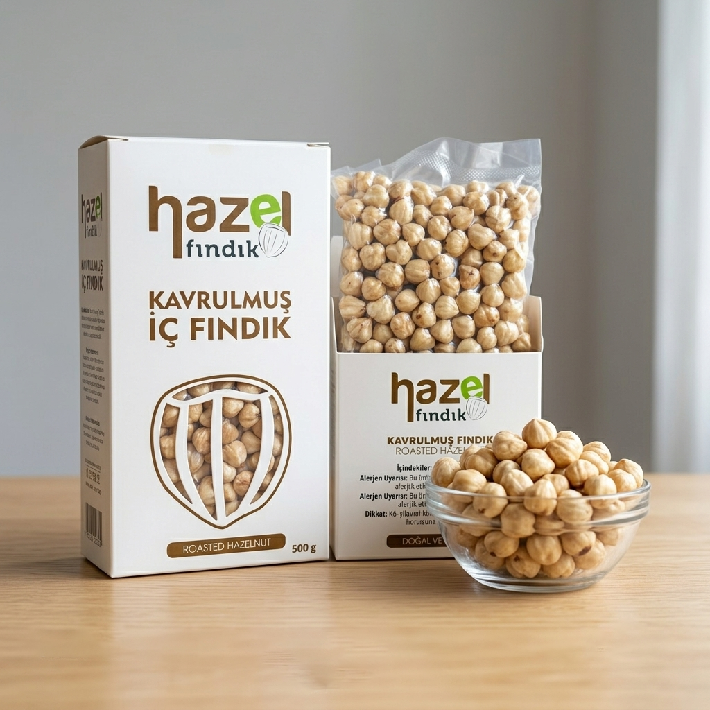 1 Hazel Fındık Kavrulmuş Çerezlik İç Fındık 1kg (Taze ve Doğal) - Görsel 1
